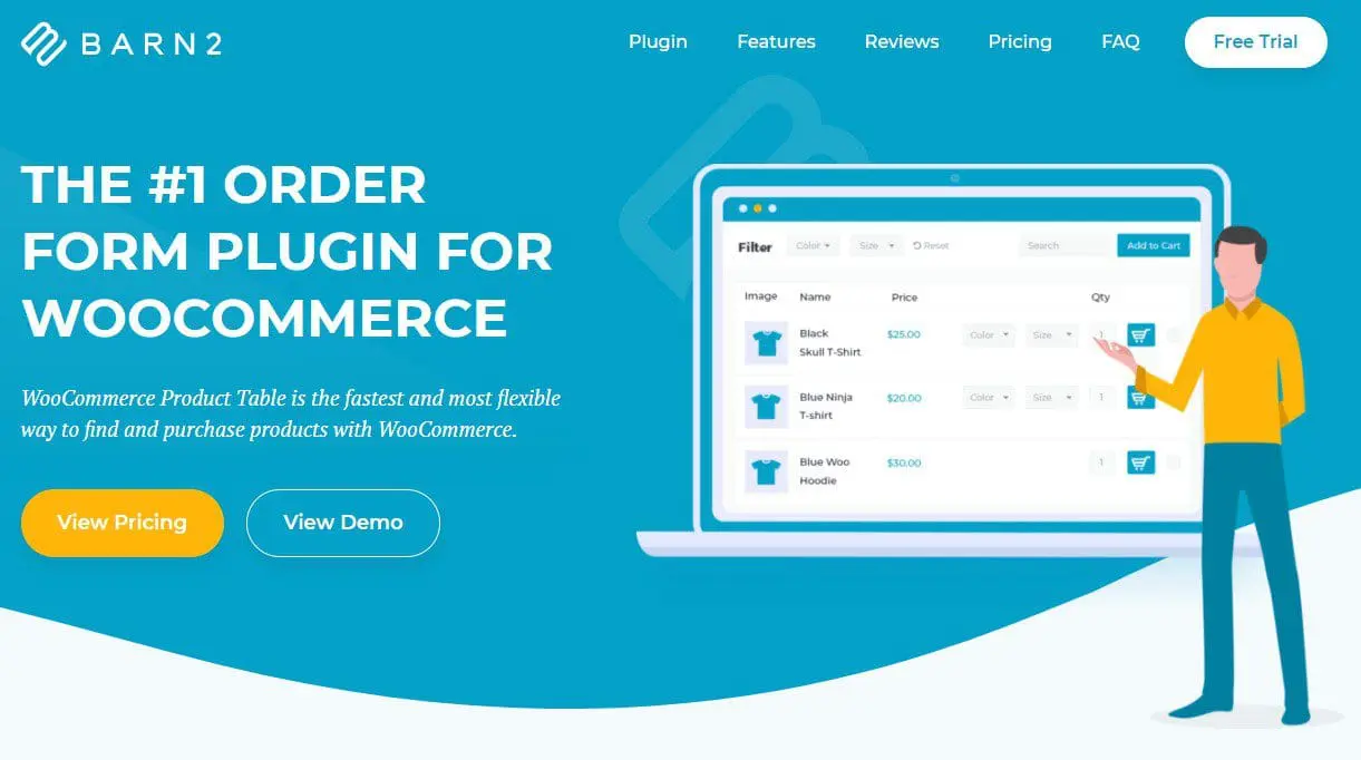 WooCommerce Product Table WordPress 插件