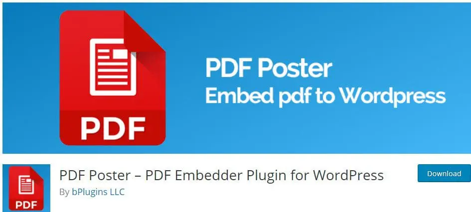 Pluginul PDF Poster pentru WordPress