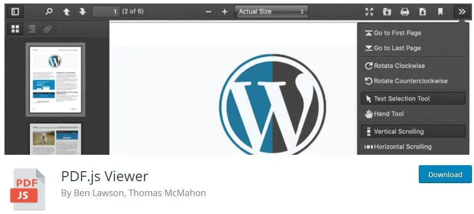 Pluginul PDF.js Viewer pentru WordPress