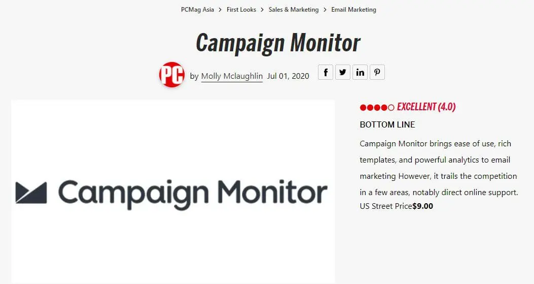Campaign Monitor WordPress 플러그인