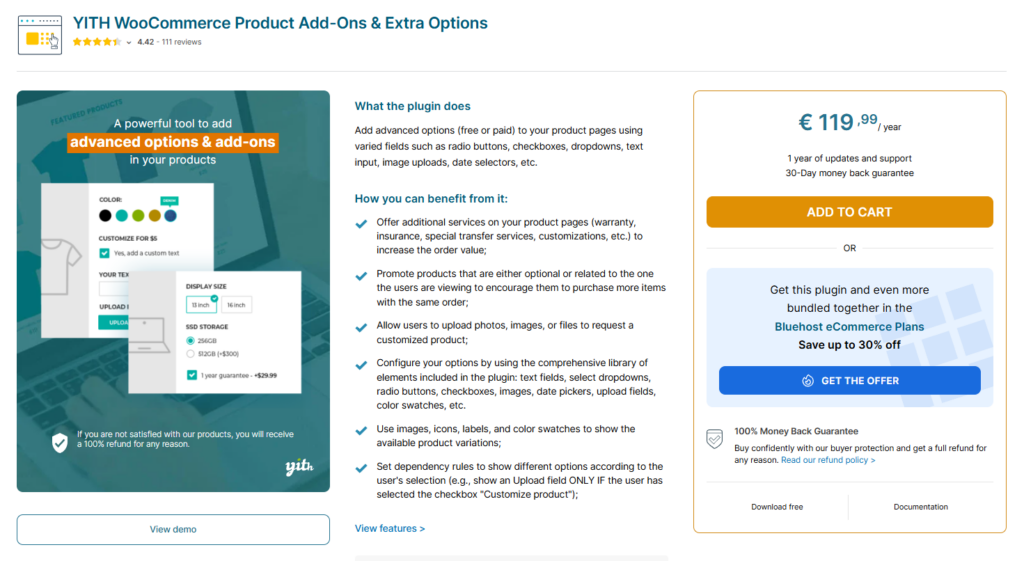 YITH WooCommerce Product Add-Ons Extra Options