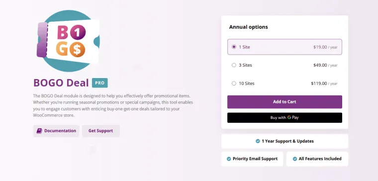 Plugin BOGO Deal par Bright Plugins