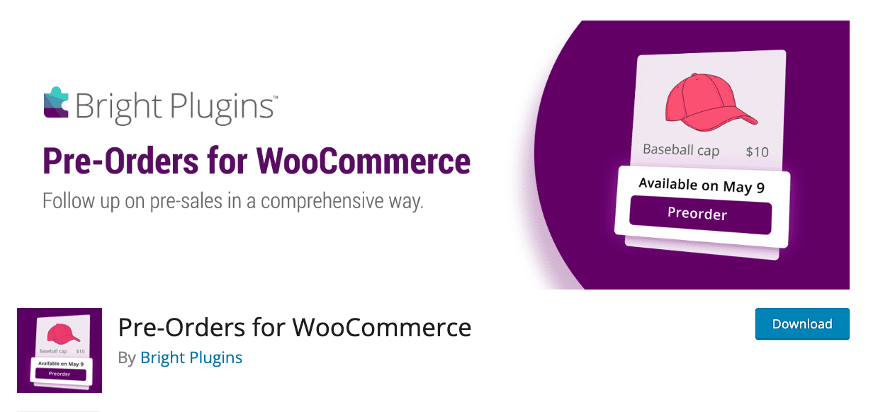 Plugin Preorders for WooCommerce