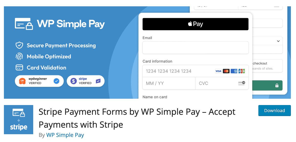 Plugin WP Simple Pay
