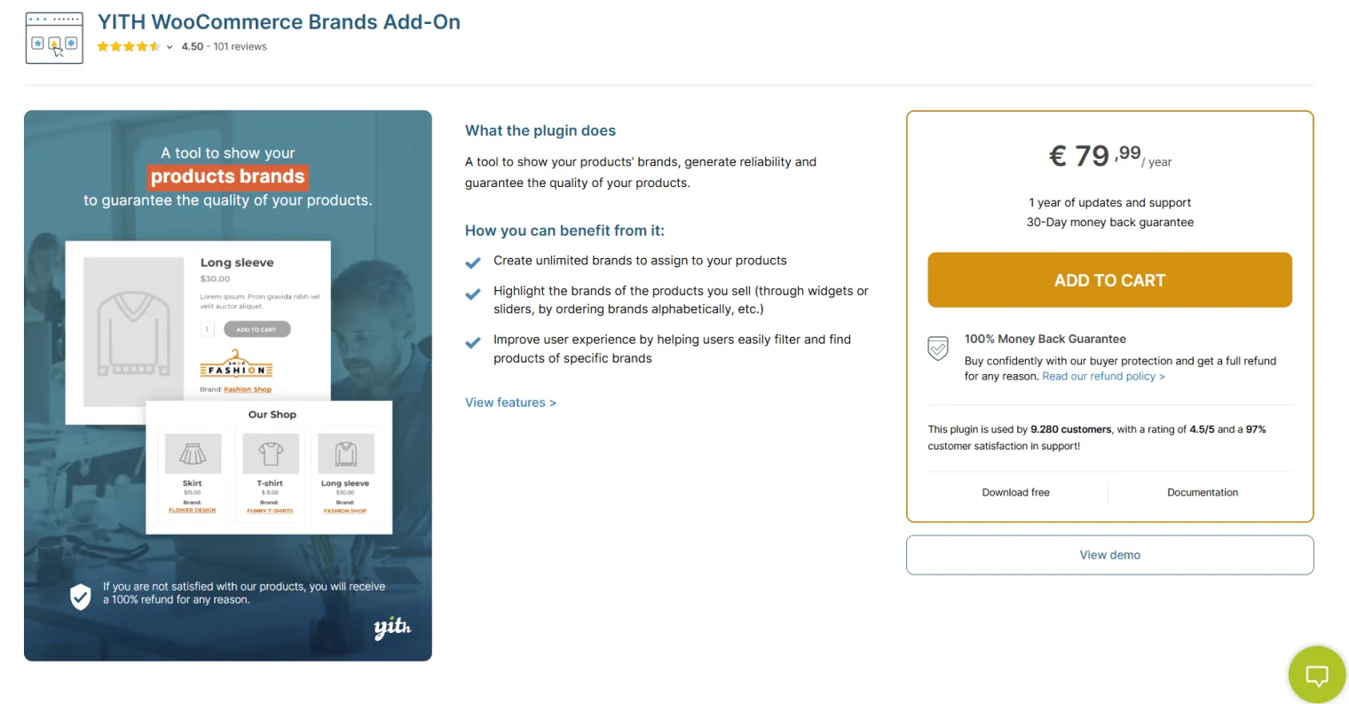 YITH WooCommerce Marken Add-On
