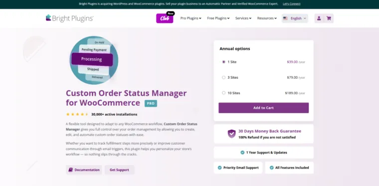 Custom Order Status Manager für WooCommerce