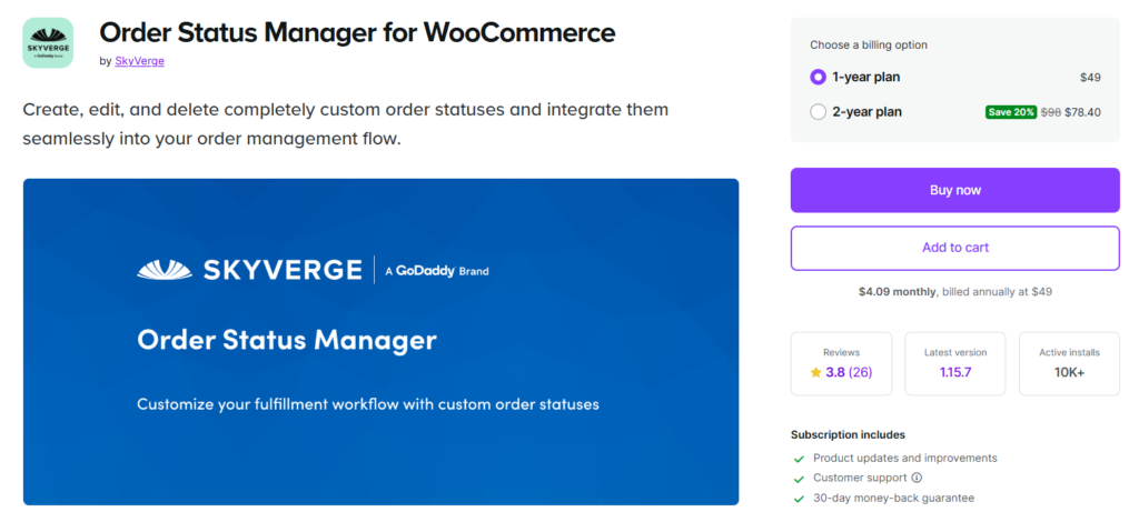 WooCommerce Order Status Manager