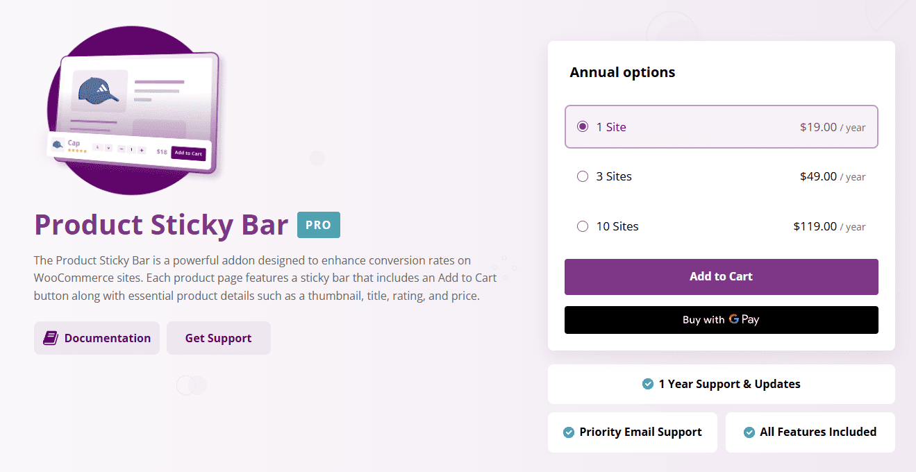 Product Sticky Bar - Bright Plugins