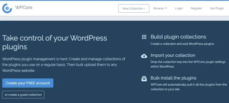 Complemento WPCore para complementos de carga masiva
