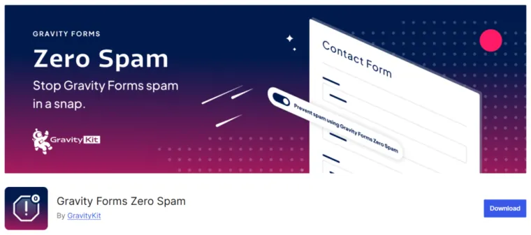 La gravedad forma cero spam