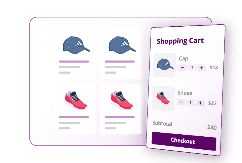Coș plutitor stilat și funcțional pentru WooCommerce