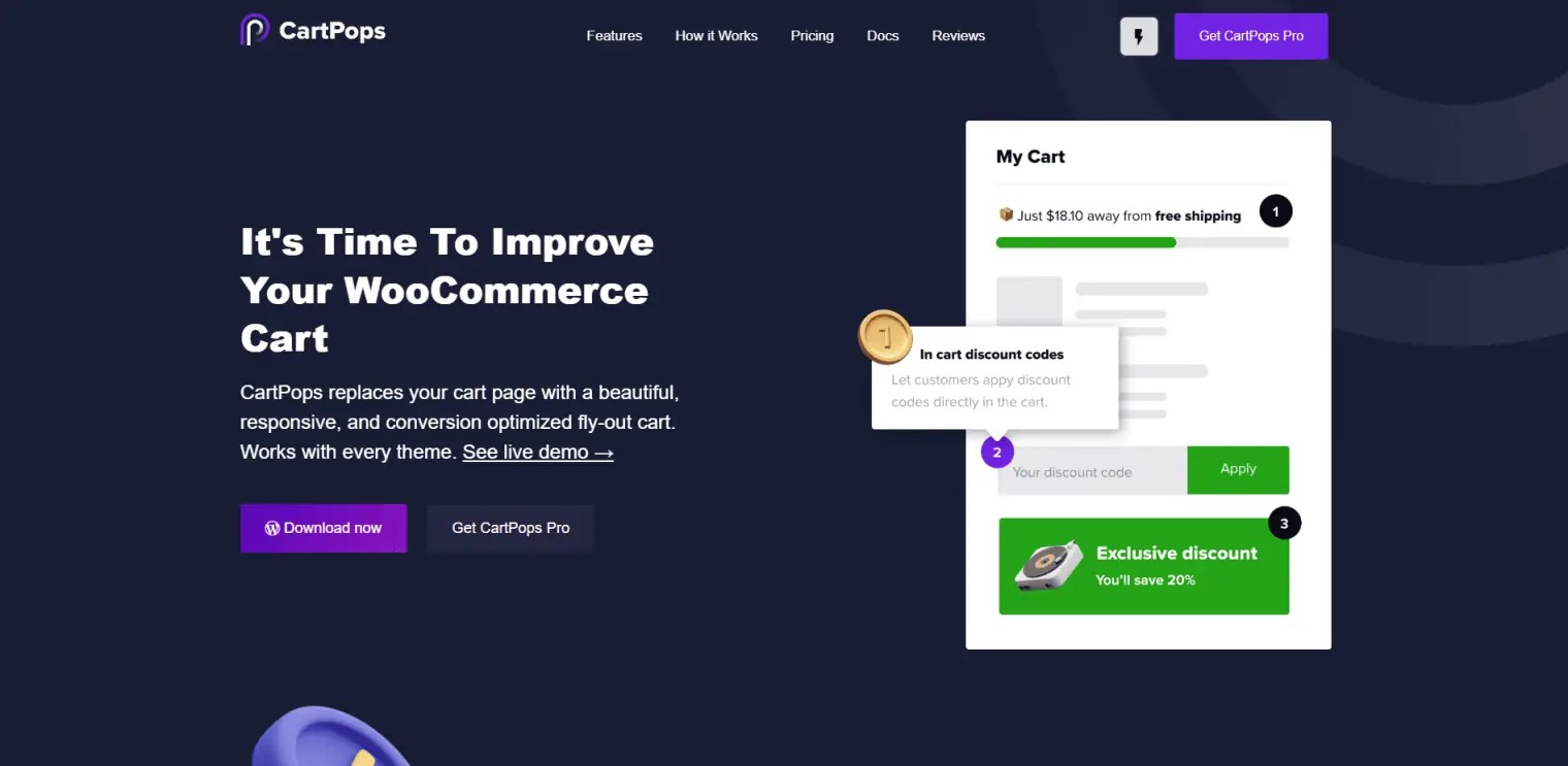 CartPops - WooCommerce Add To Cart Popup + Side Cart