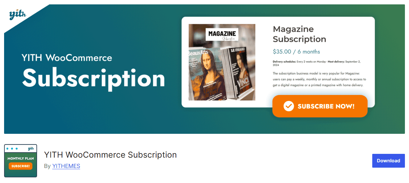 YITH WooCommerce Subscription