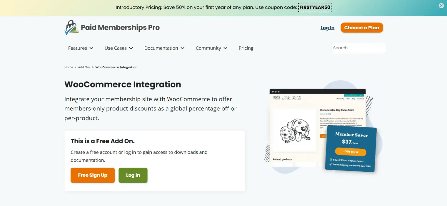 Paid Memberships Pro WooCommerce Integration