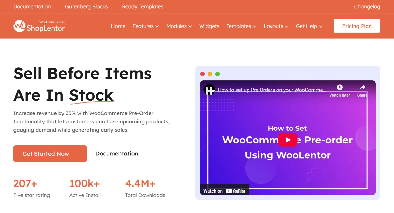 Módulo de pedido anticipado de WooLentor