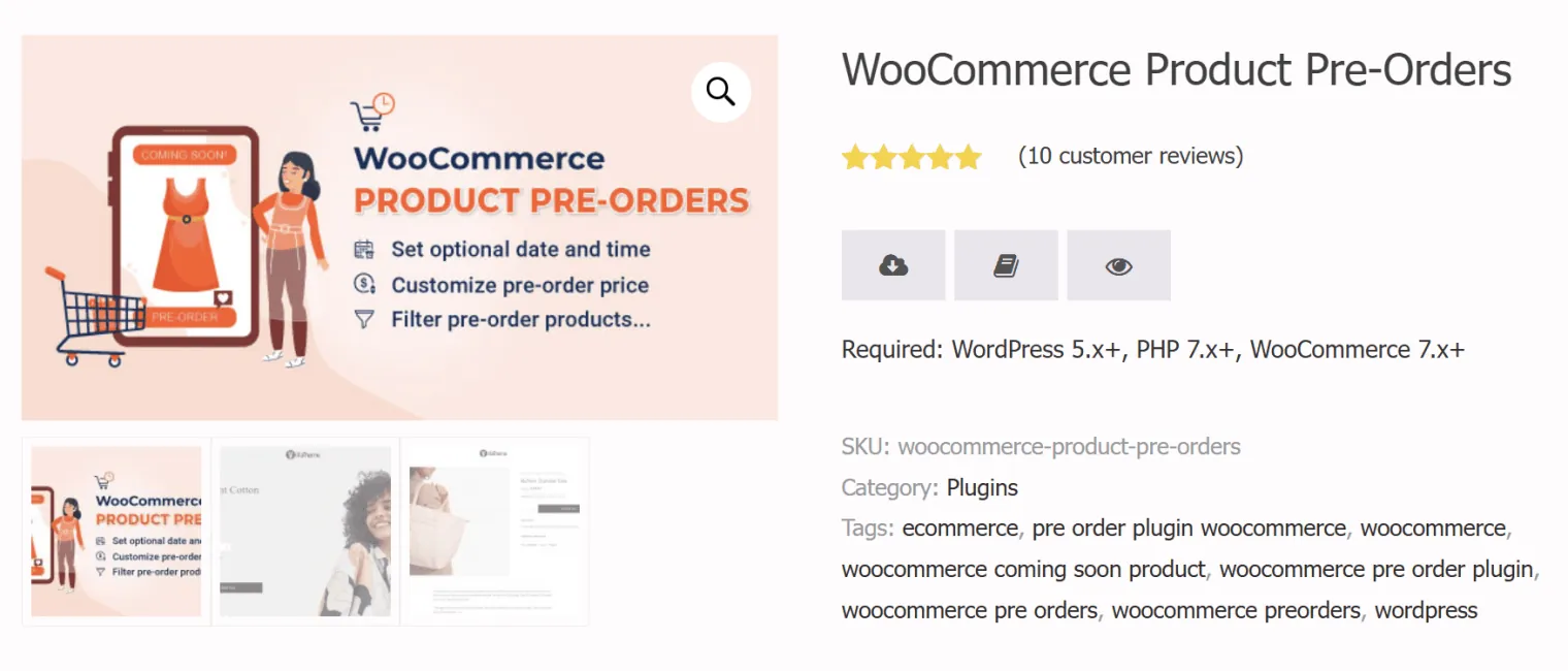 Pedido anticipado de WooCommerce por VillaTheme