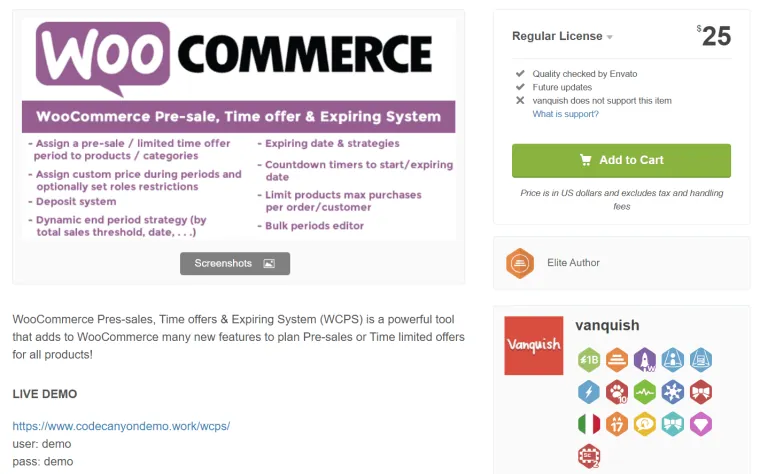 Sistema de vencimiento de la oferta de tiempo de preventa de WooCommerce