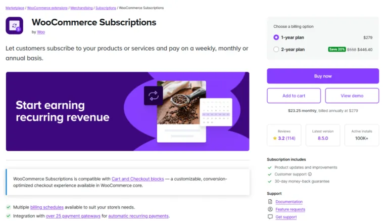 WooCommerce Subscriptions - Bright Plugins WooCommerce-Abonnements