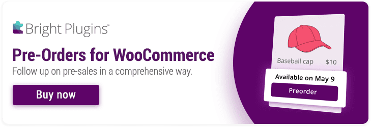 WooCommerce Pre-orders 横幅图片