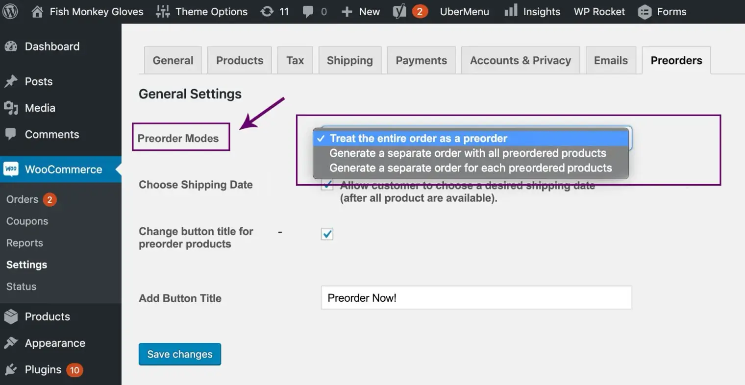 为 Bright Plugins Pre-Orders WooCommerce 插件生成独立订单