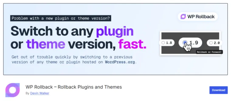 WP Rollback