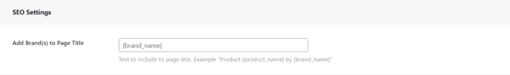 Marques lumineuses pour Woocommerce: Add Brands to page title