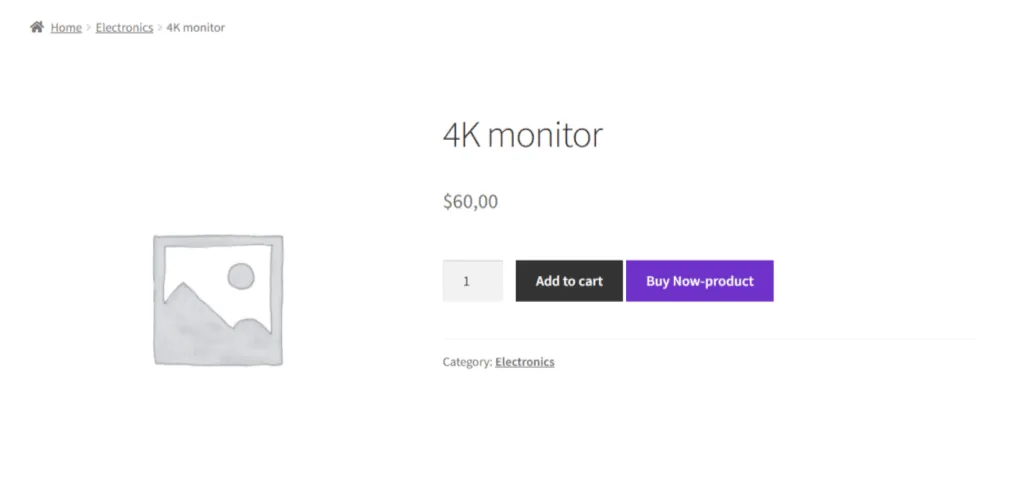 One Click Checkout: Product page buy now