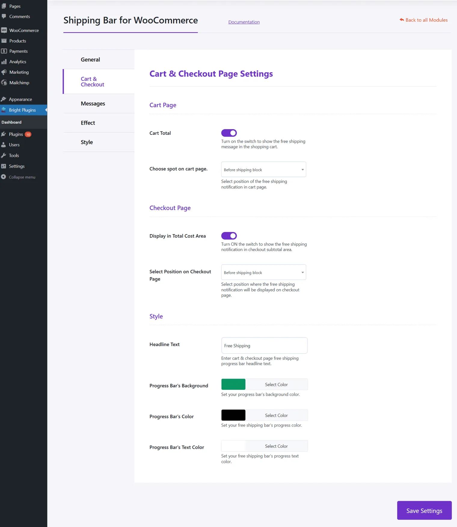 Shipping Bar for WooCommerce: Shipping bar for woo CartCheckout