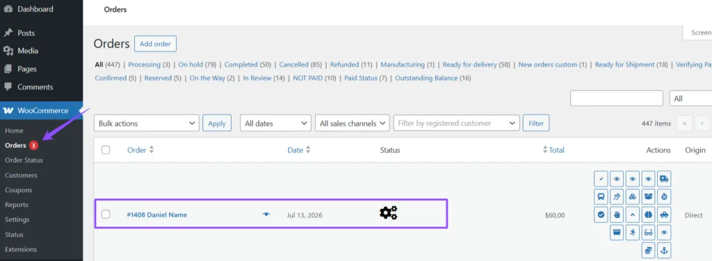 Custom Order Status Manager: Orders Custom order status manager 1024x376.