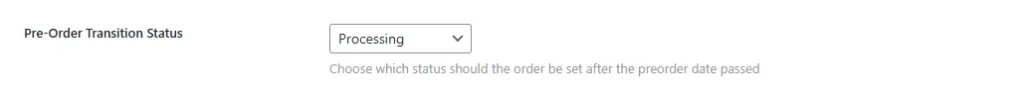 Pre-ordini per WooCommerce: Pre Order Settings transition 1024x103.
