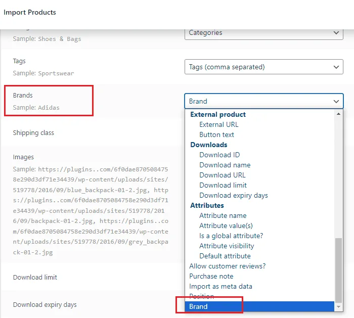 Min/Max Quantities for WooCommerce: brandmapping