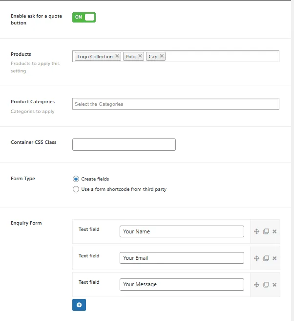 Rollenbasierte Preisgestaltung für WooCommerce - Pro: enquiry tab