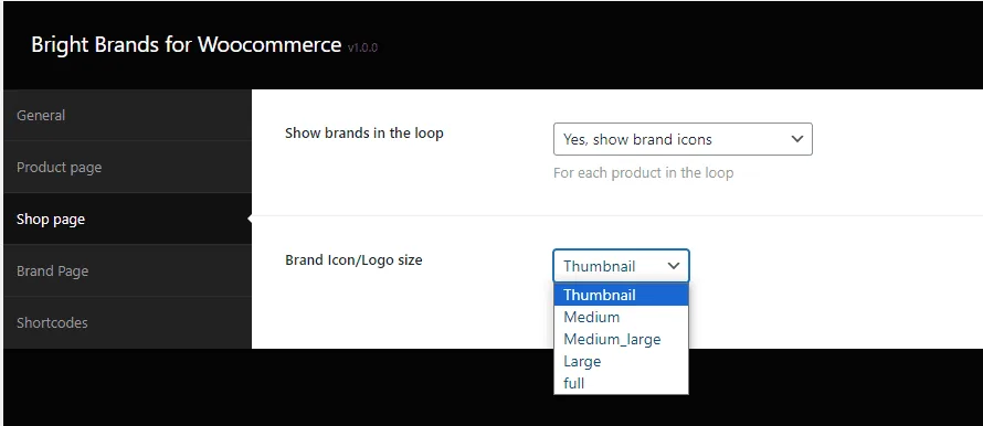 Marques lumineuses pour Woocommerce: shop page opt2