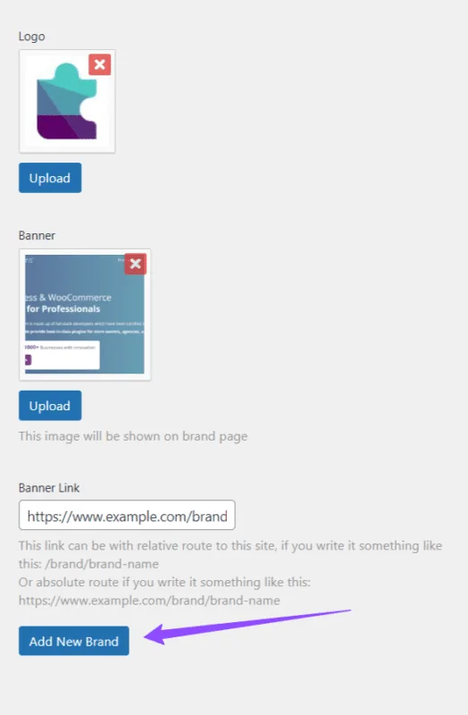 Bright Brands For Woocommerce: Logo banner link brands 2
