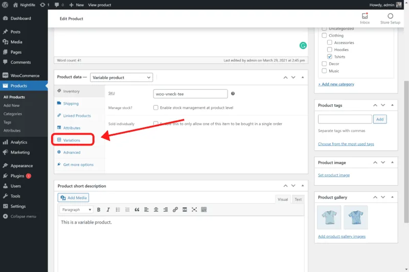 Imágenes de variación adicionales para WooCommerce: Variation