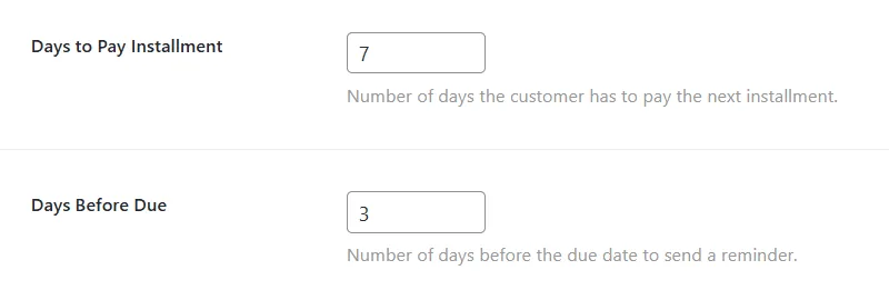 Deposits for WooCommerce: Reminder Settings