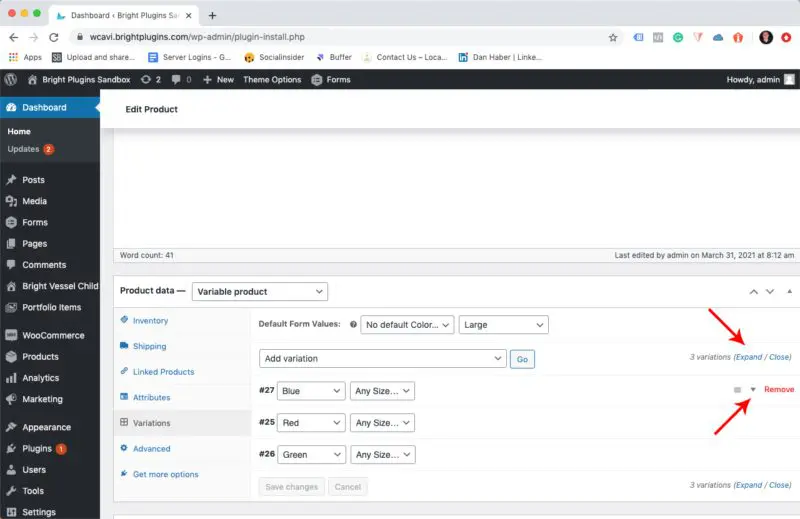 Variation Images for WooCommerce expand