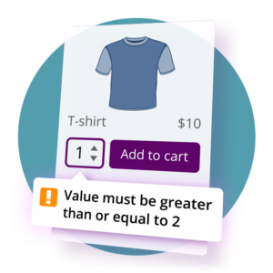 Quantité minimum-maximum pour l'icône WooCommerce