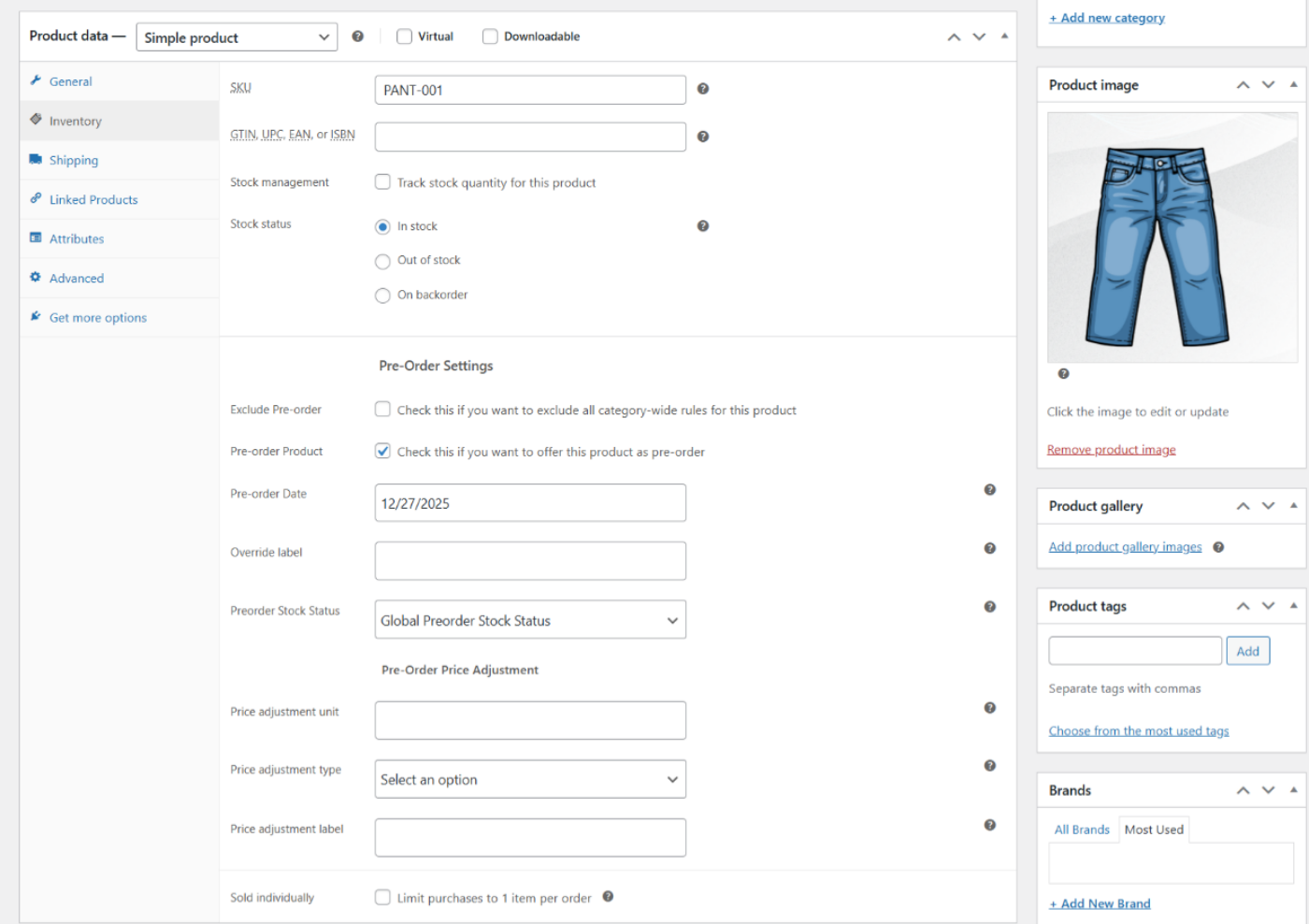 Edit-product-preorders - Bright Plugins