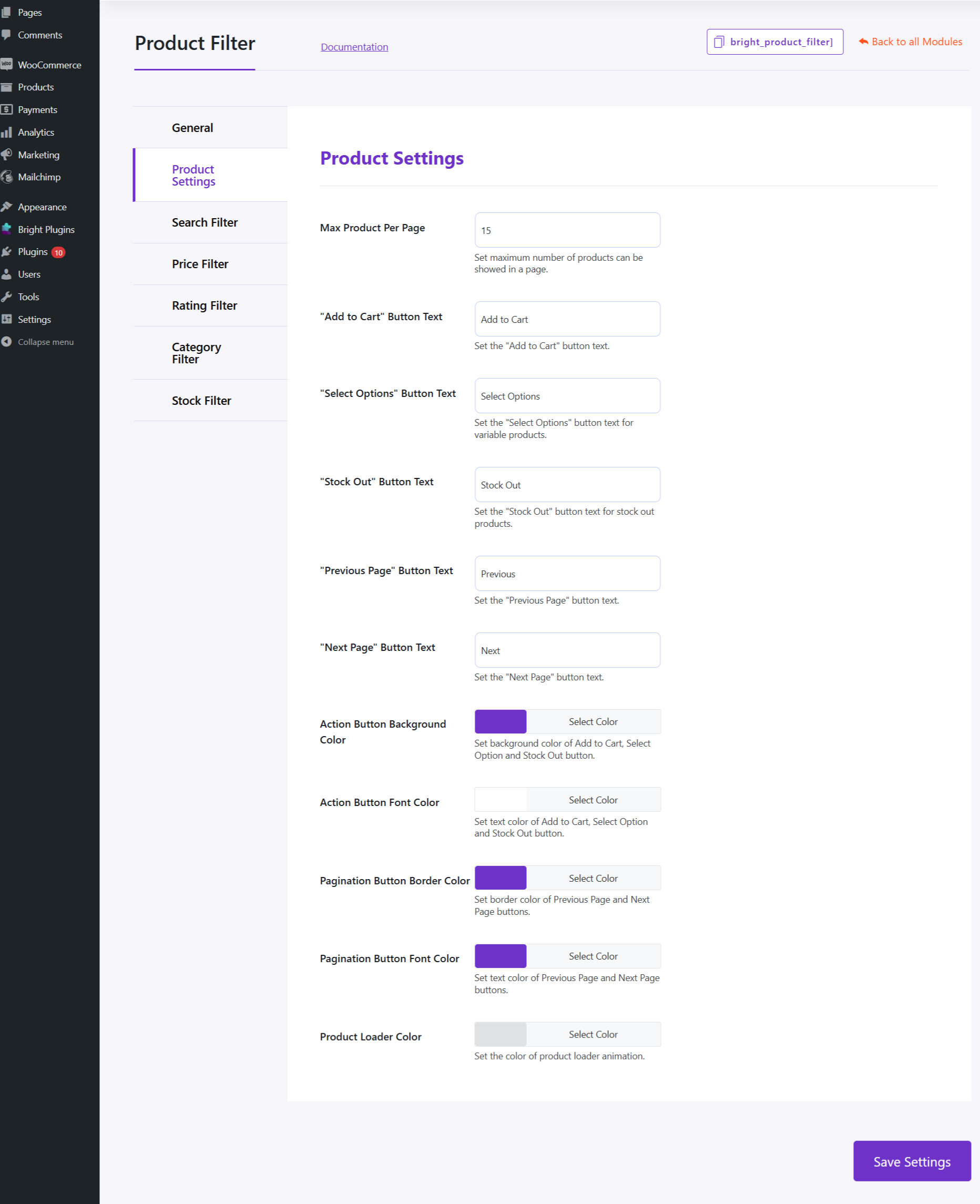 Product-filter-settings - Bright Plugins