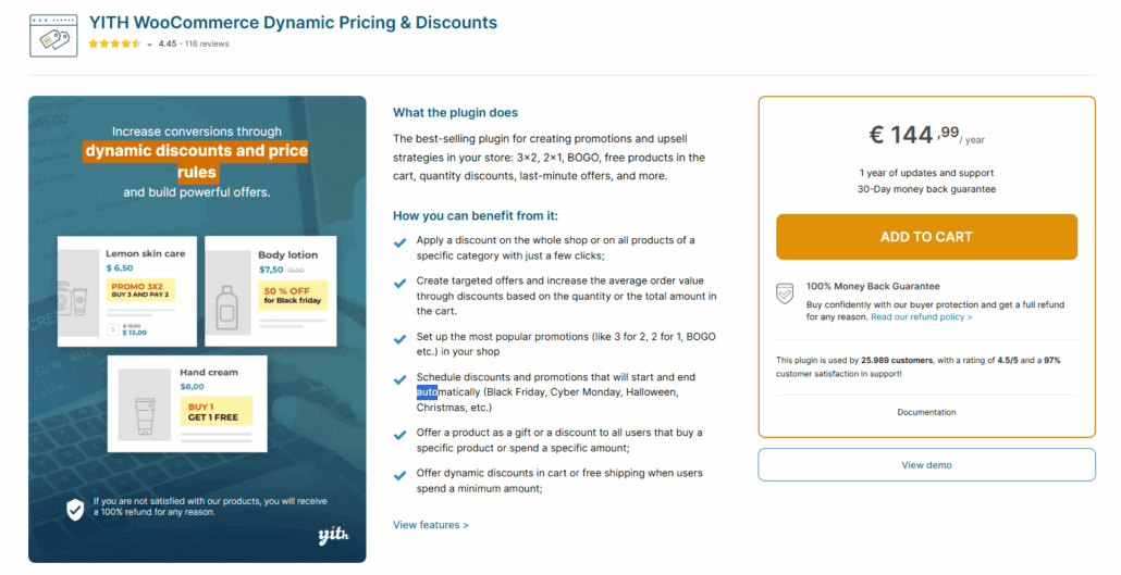 YITH WooCommerce Dynamic Pricing and Discounts