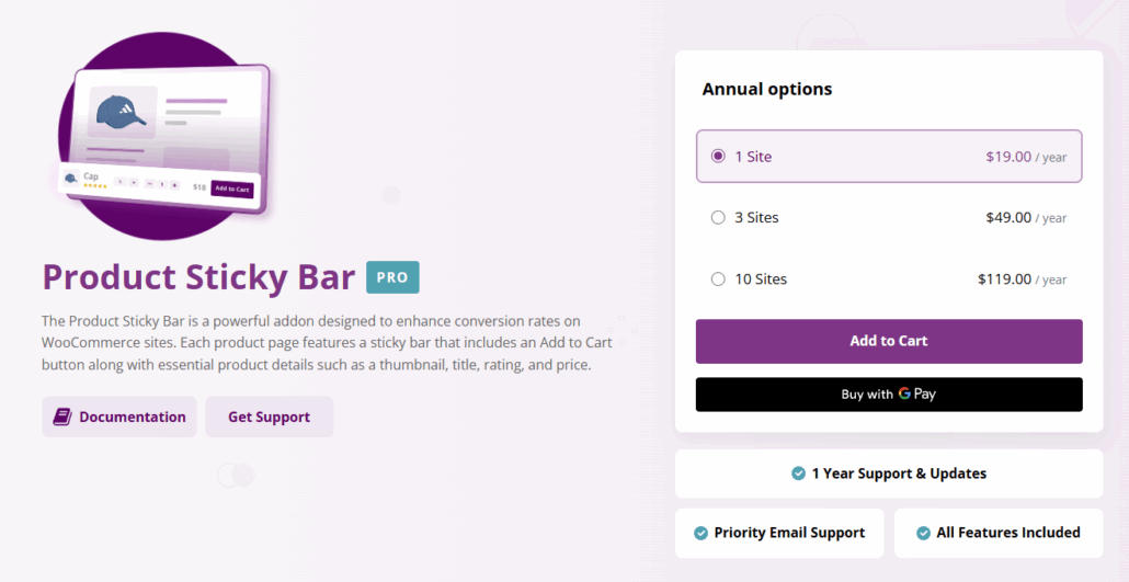 Product Sticky Bar - Bright Plugins
