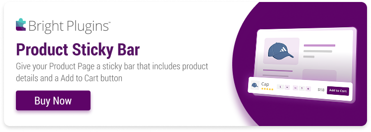 Product Sticky Bar