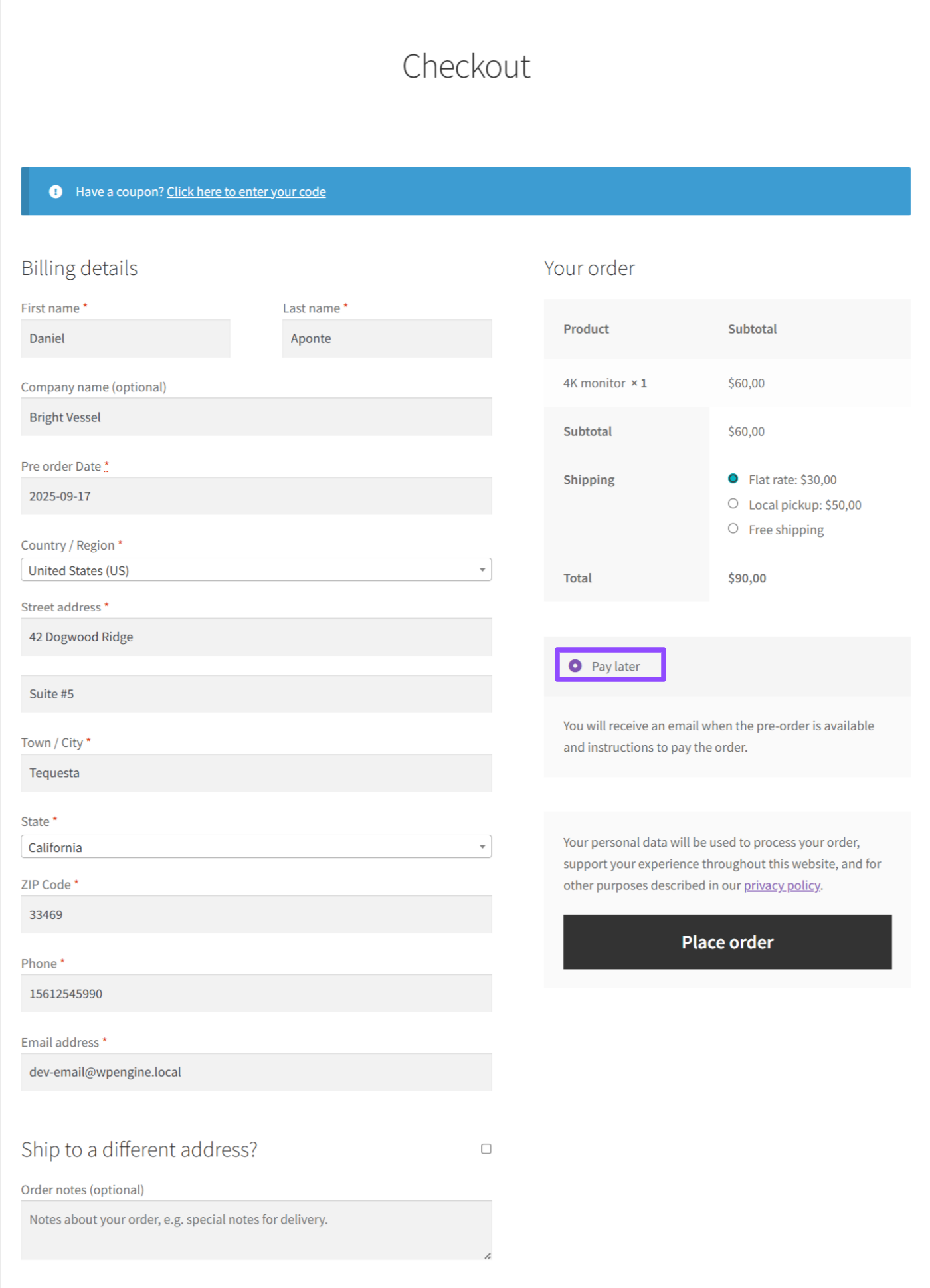 Checkout-only-paylater - Bright Plugins