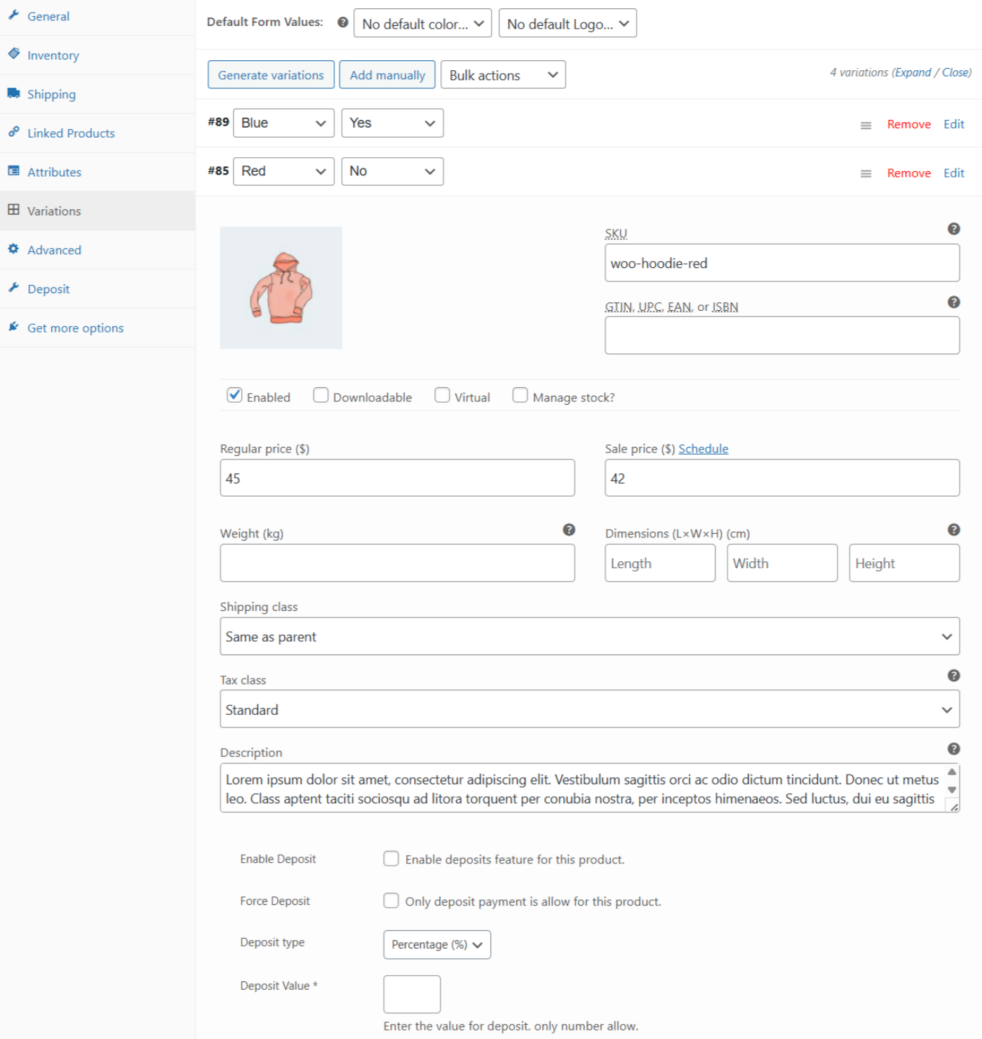 Configuration-product-variable-deposits - Bright Plugins