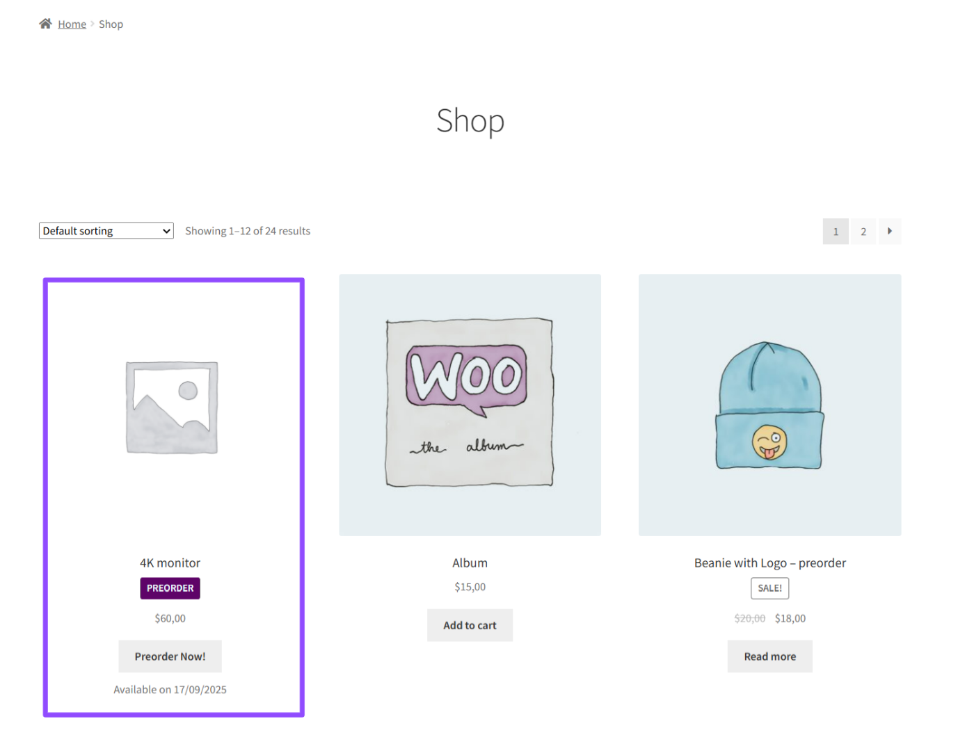 Shop-page-preorders - Bright Plugins