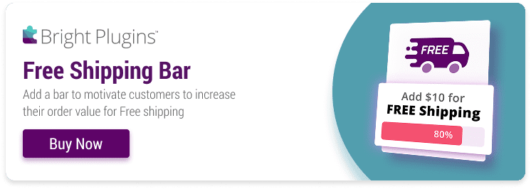Button Link - Bright Plugins Free Shipping Bar