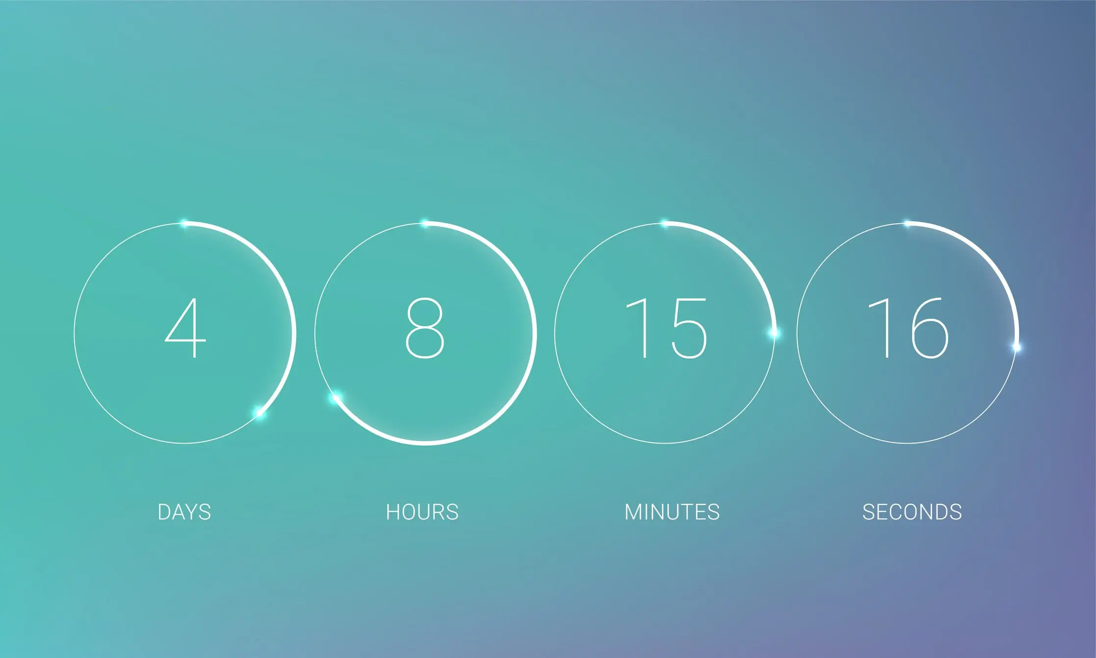 BrightPlugins-BlogPostImage-How-Businesses-are-Making-the-Most-of-FOMO-Marketing - Bright Plugins UI カウントダウン クロック カウンター タイマー。円時間円図付きのベクトルデジタルカウントダウンサークルボード。Web ページの今後のイベント テンプレート デザインのための日、時、分、秒のスコアボード。