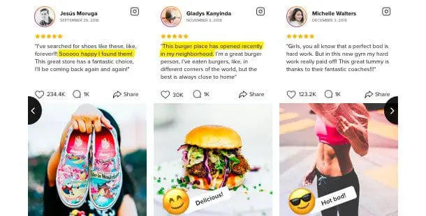 Instagram Testimonials - Bright Plugins Témoignages Instagram - 8 meilleurs plugins de témoignages WordPress