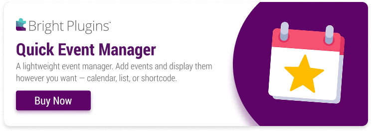 Logo Image - Bright Plugins Quick Event Manager